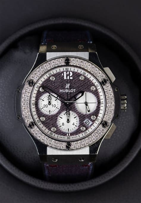 Hublot Big Bang Purple Jeans Diamonds Dial Genuine Jean